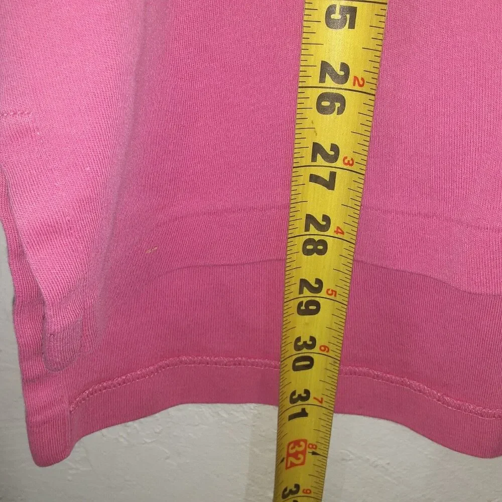 Polo Ralph Lauren Adult Mens L Large Pink Short Sleeve Shirt Orange Pony